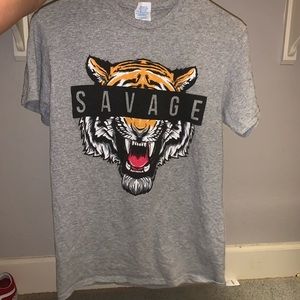 Savage gray tee
